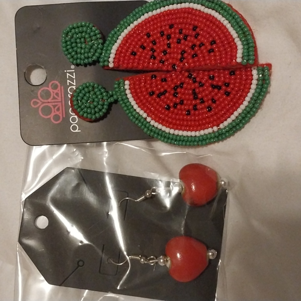 ❤️NWT❤️-Watermelon earrings/Bundle